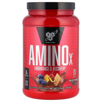 BSN, AminoX®, Endurance & Recovery, Fruit Punch, 2.24 lb (1.02 kg)