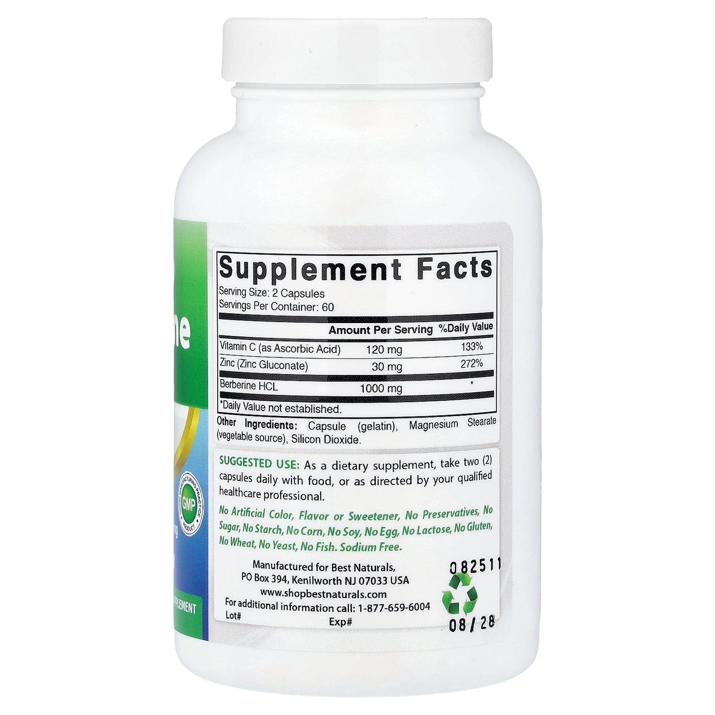 Best Naturals, Berberine Plus, 120 Capsules