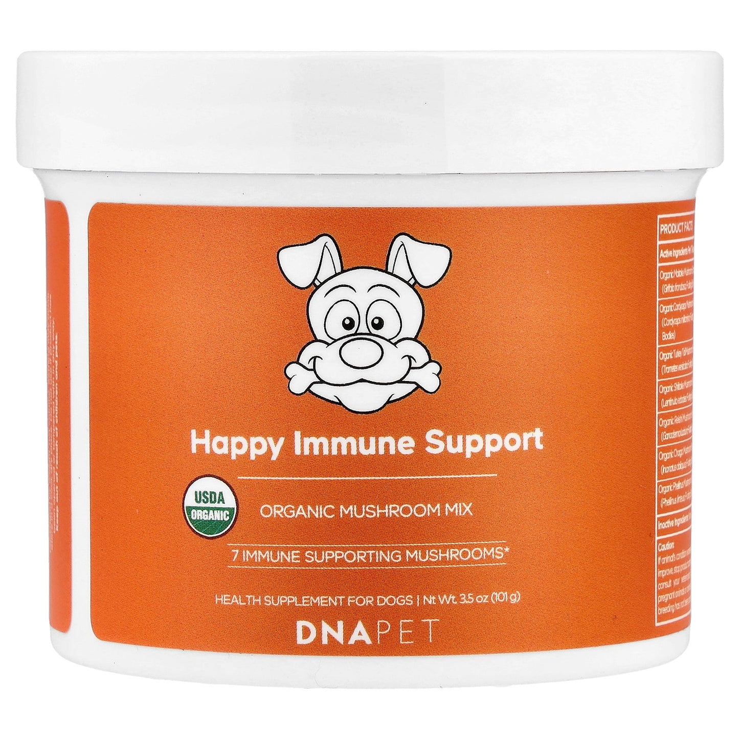 Codeage, DNA Pet, Happy Immune Support, Organic Mushroom Mix, For Dogs, 3.5 oz (101 g)
