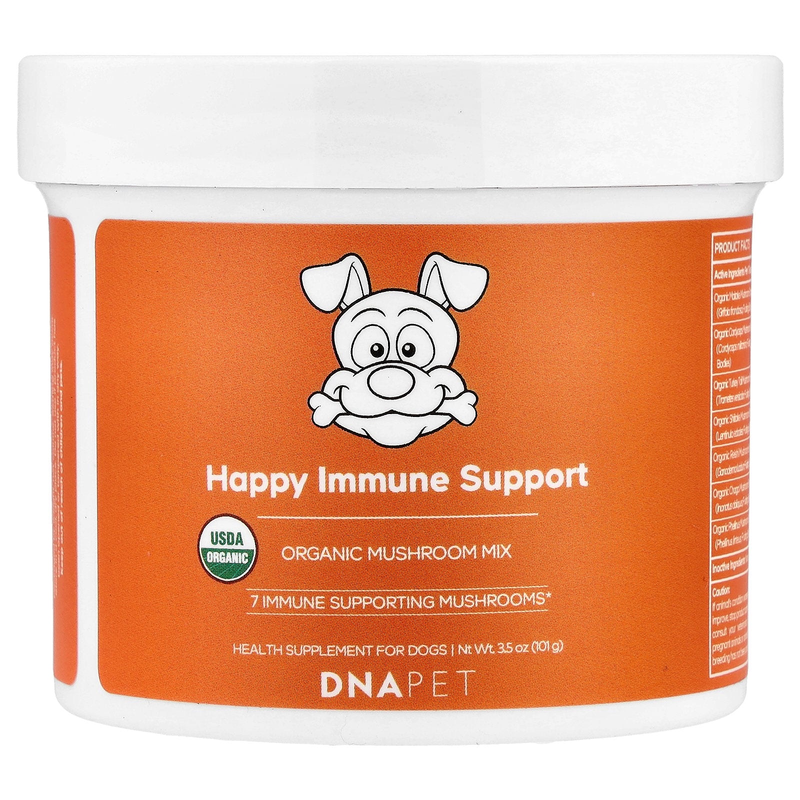 Codeage, DNA Pet, Happy Immune Support, Organic Mushroom Mix, For Dogs, 3.5 oz (101 g)