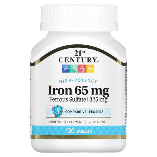 21st Century, Iron, 65 mg, 120 Tablets