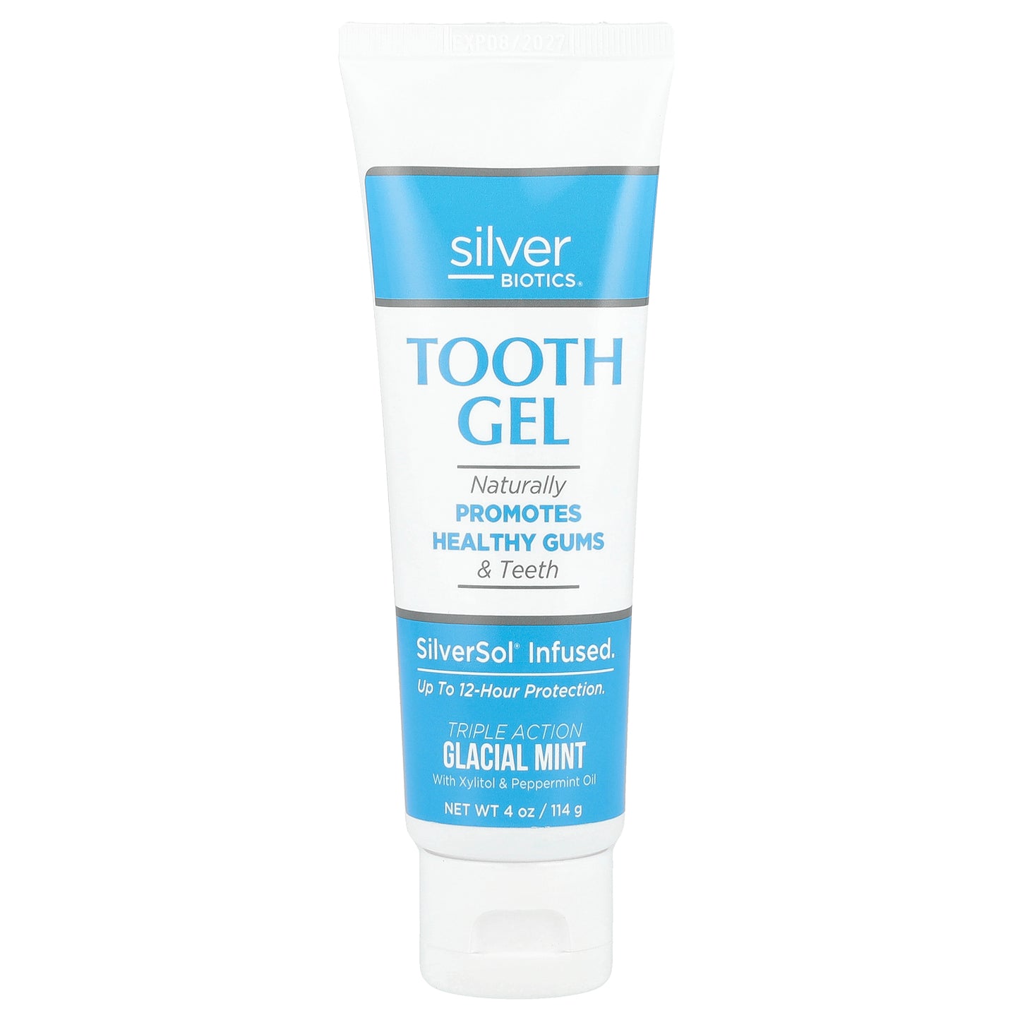 American Biotech Labs, Silver Biotics®, Tooth Gel, Glacial Mint, 4 oz (114 g)