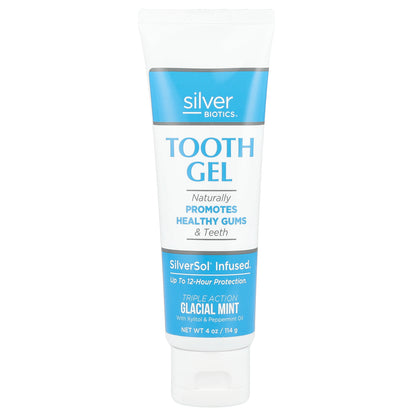 American Biotech Labs, Silver Biotics®, Tooth Gel, Glacial Mint, 4 oz (114 g)