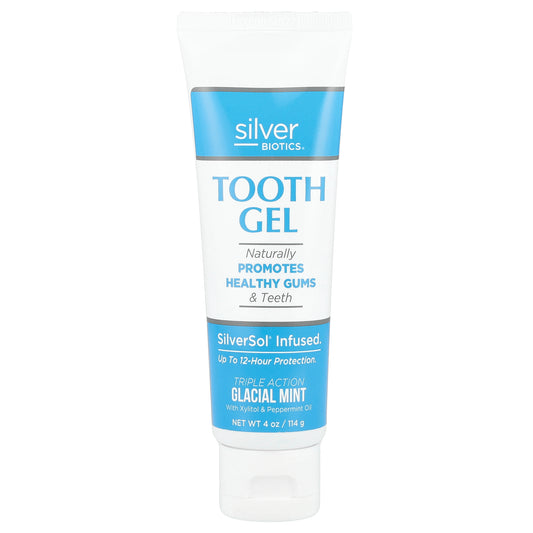 American Biotech Labs, Silver Biotics®, Tooth Gel, Glacial Mint, 4 oz (114 g)