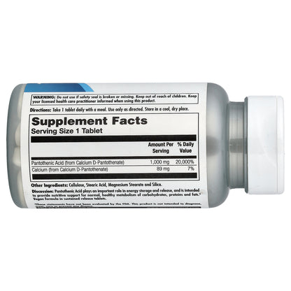 KAL, Pantothenic Acid, 50 Tablets