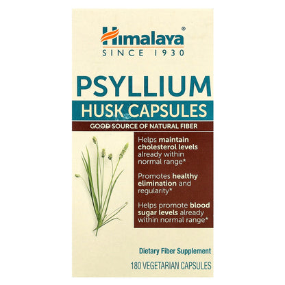 Himalaya, Psyllium Husk Capsules, 180 Vegetarian Capsules