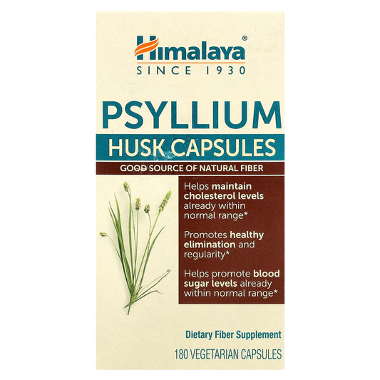 Himalaya, Psyllium Husk Capsules, 180 Vegetarian Capsules