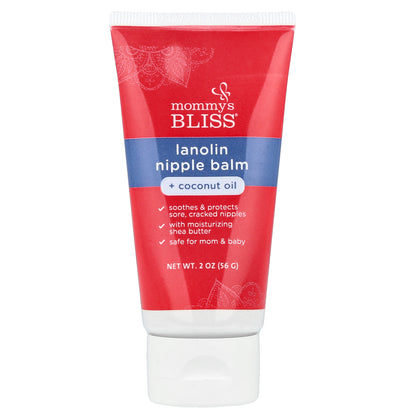 Mommy's Bliss, Lanolin Nipple Balm + Coconut Oil, 2 oz (56 g)