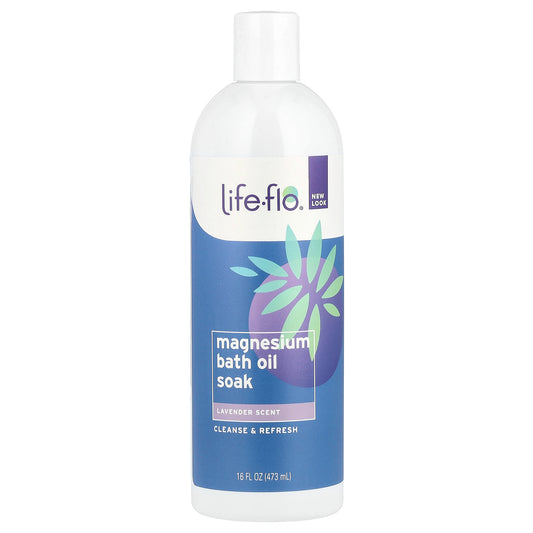 Life-flo, Magnesium Bath Oil Soak, Lavender, 16 fl oz (473 ml)