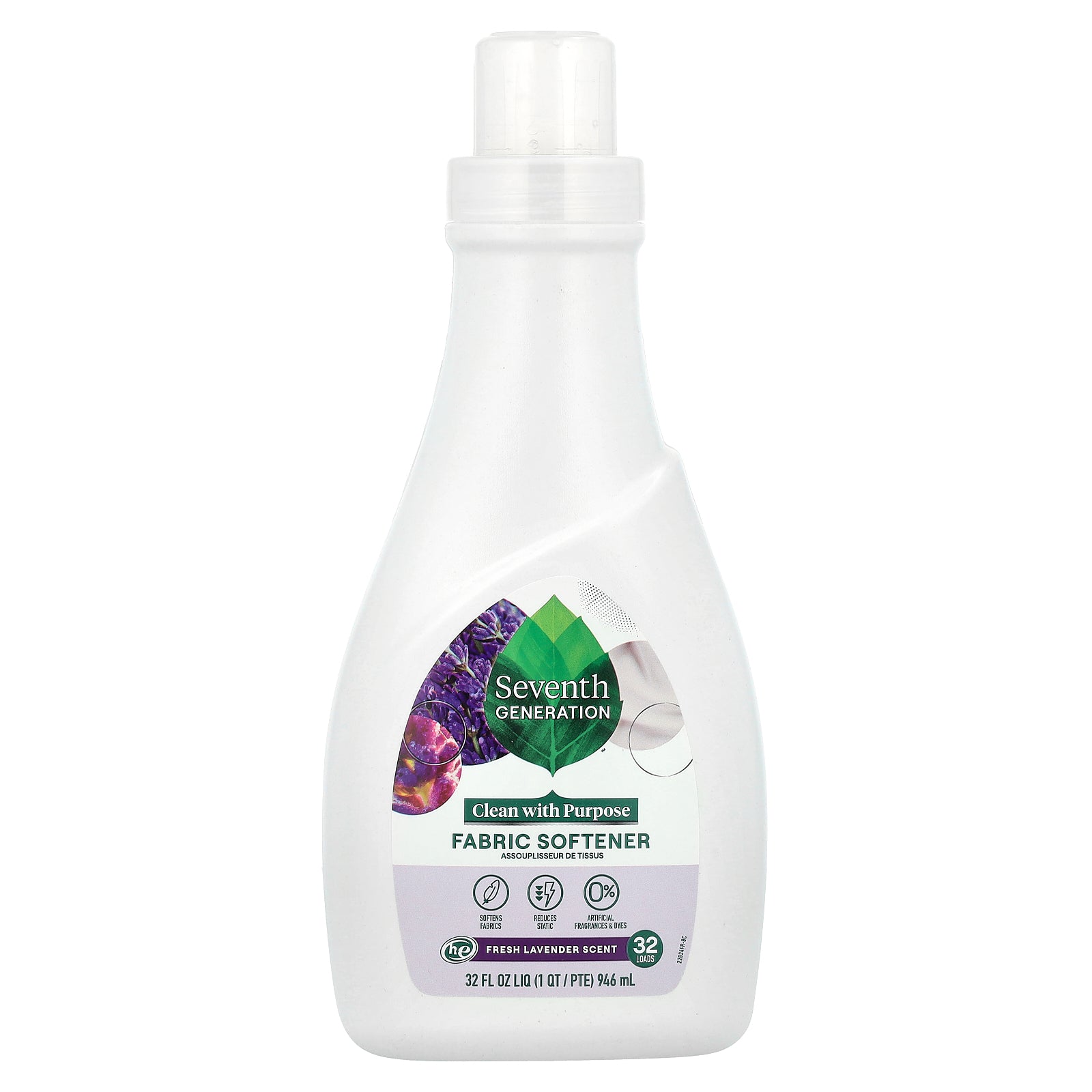 Seventh Generation, Fabric Softener, Fresh Lavender, 32 fl oz (946 ml)