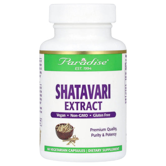 Paradise Herbs, Shatavari Extract, 60 Vegetarian Capsules