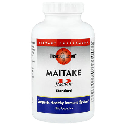 Mushroom Wisdom, Maitake D-Fraction®, Standard, 360 Capsules