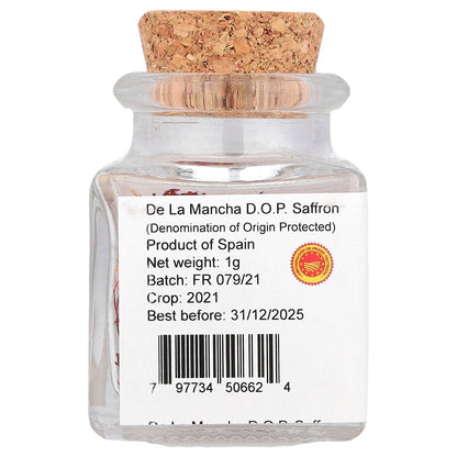 Pure Indian Foods, La Mancha D.O.P. Spanish Saffron, 1 g