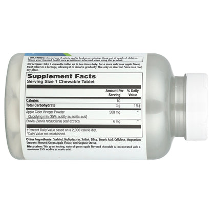 KAL, Apple Cider Vinegar, Green Apple, 500 mg, 60 Chewables