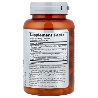 NOW Foods, Sports, Tribulus Extreme, Men's Health, 90 Veg Capsules