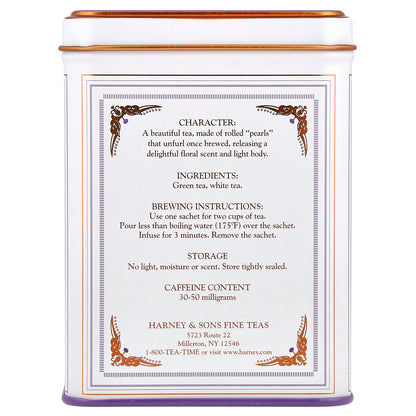Harney & Sons, Classic Collection, Dragon Pearl Jasmine, 20 Tea Sachets, 1.4 oz (40 g)