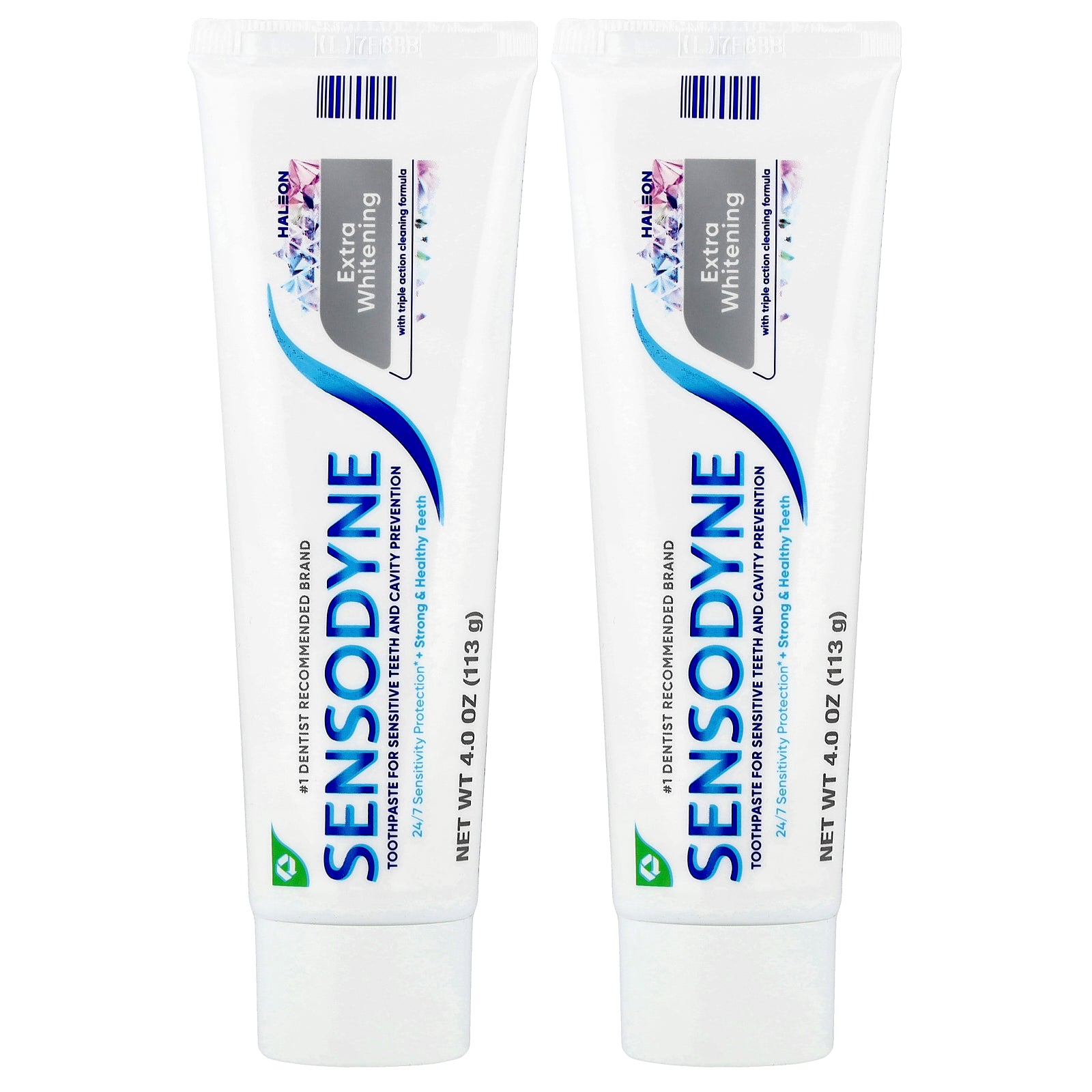 Sensodyne, Extra Whitening Toothpaste, Twin Pack, 2 Tubes, 4 oz (113 g) Each