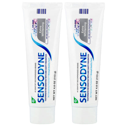 Sensodyne, Extra Whitening Toothpaste, Twin Pack, 2 Tubes, 4 oz (113 g) Each