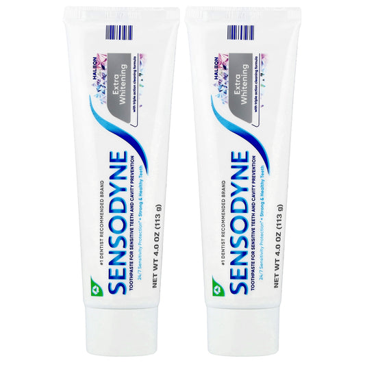 Sensodyne, Extra Whitening Toothpaste, Twin Pack, 2 Tubes, 4 oz (113 g) Each