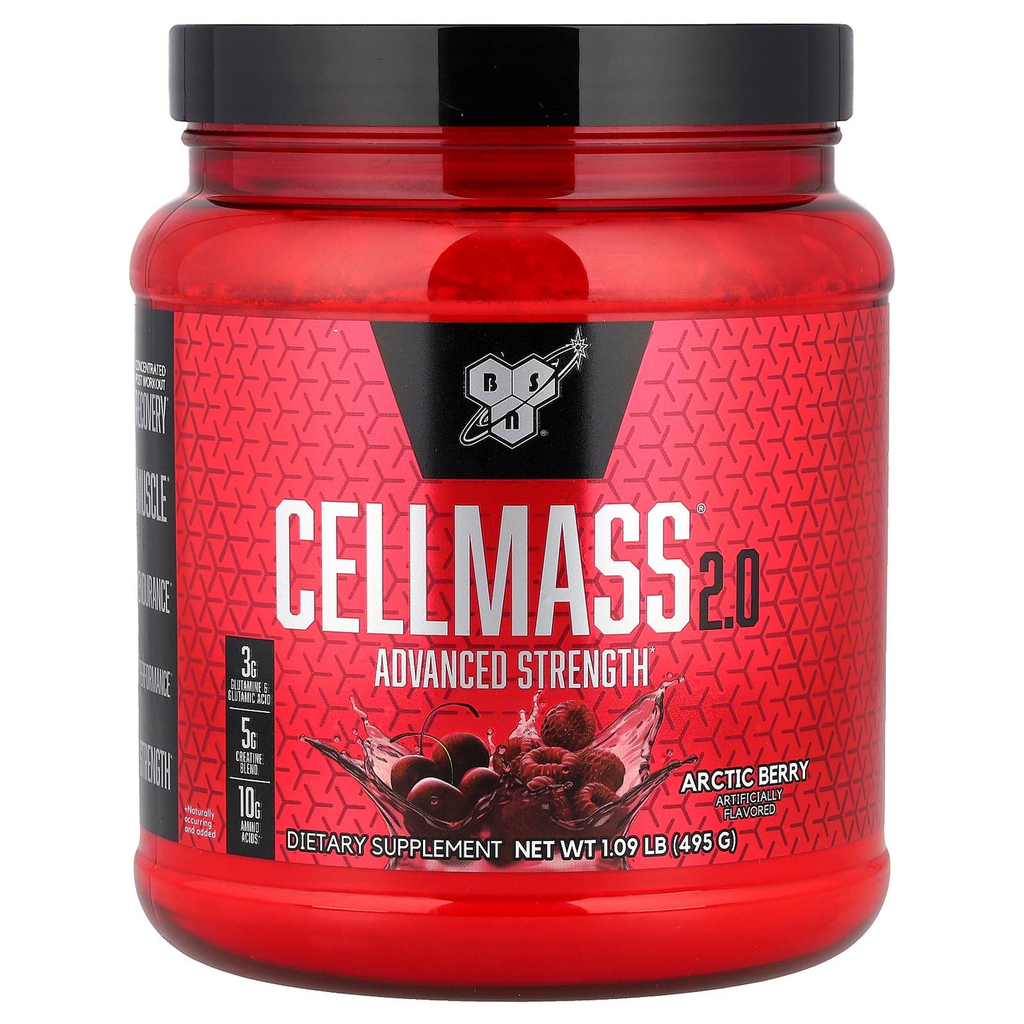 BSN, Cellmass 2.0®, Advanced Strength, Arctic Berry, 1.09 lb (495 g)