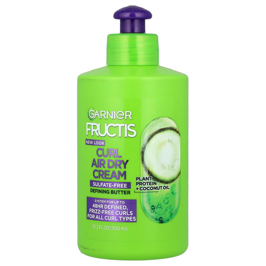 Garnier, Fructis, Curl Air Dry Cream, All Curl Types, 10.2 fl oz (300 ml)