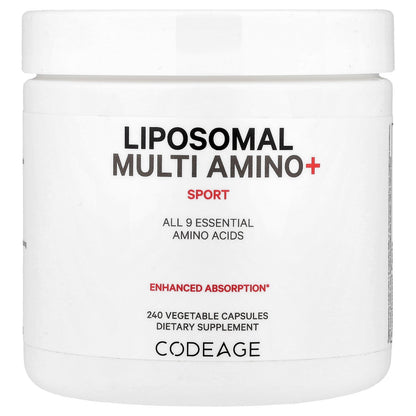 Codeage, Liposomal Multi Amino+, Sport, 240 Vegetable Capsules