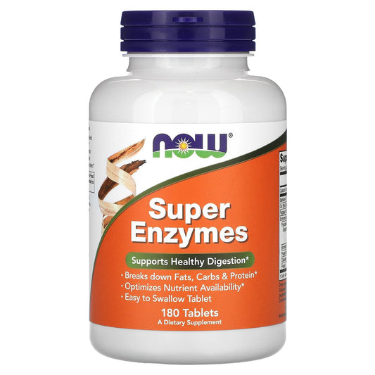 NOW Foods, Super Enzymes, 180 Tablets