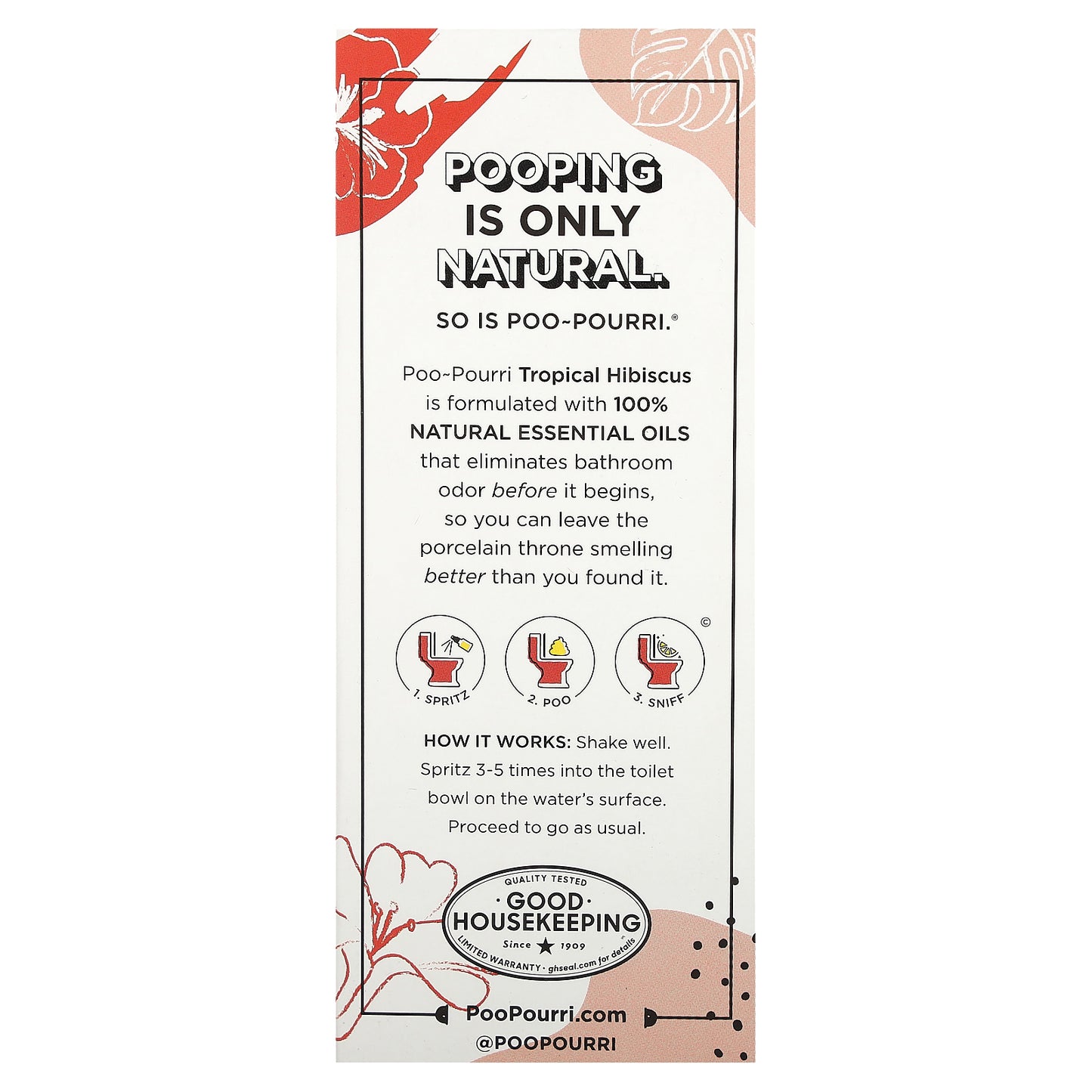 Poo-Pourri, Before-You-Go® Toilet Sprays, Tropical Hibiscus, 2 fl oz (59 ml)