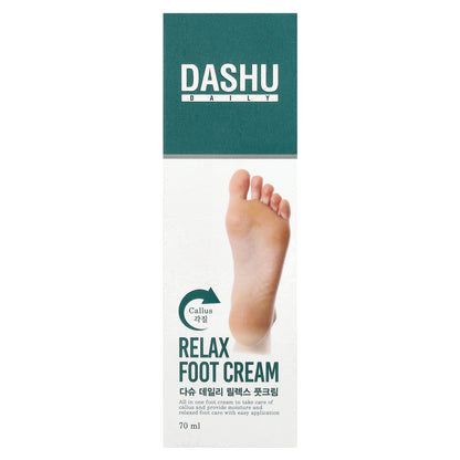 Dashu, Daily, Relax Foot Cream, 70 ml