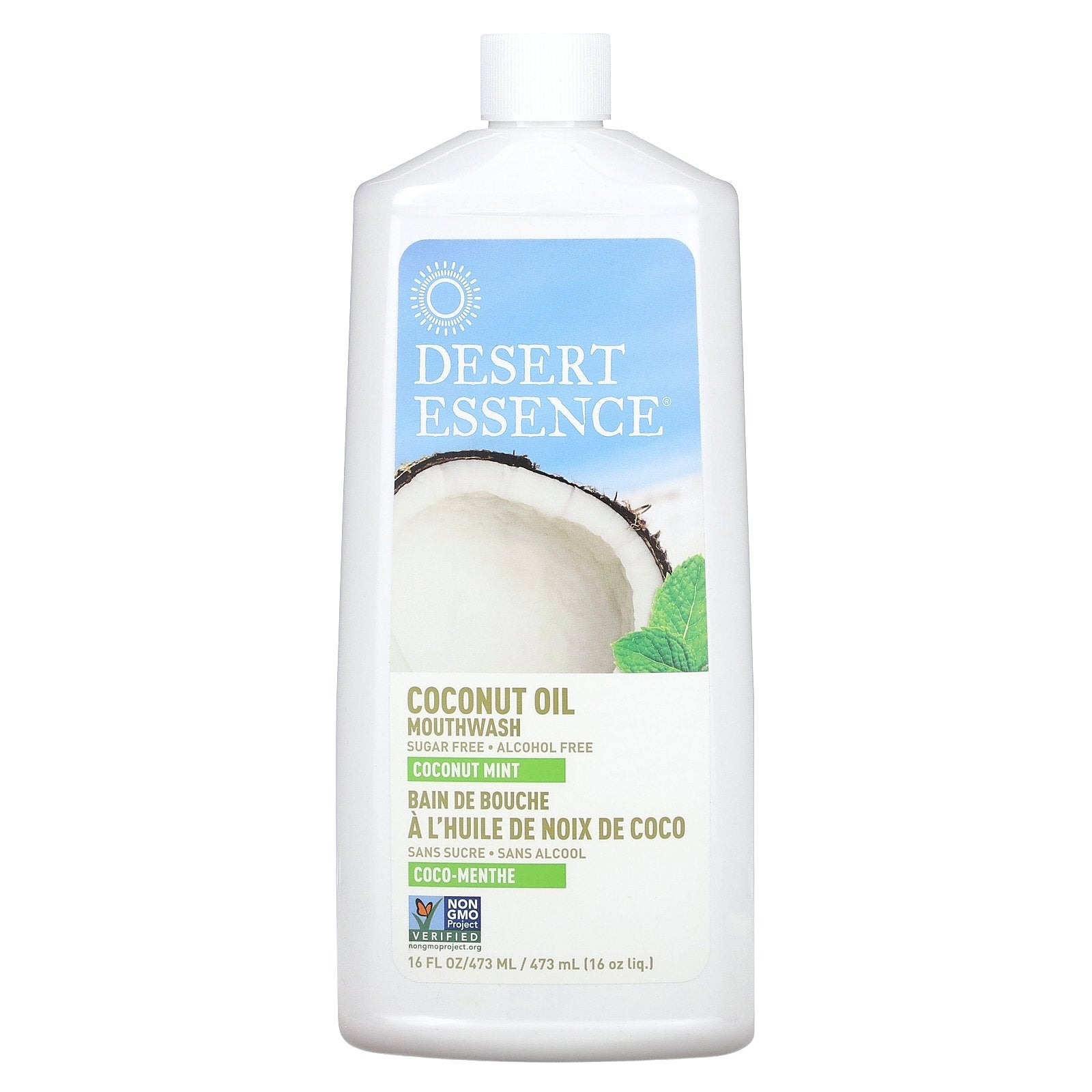 Desert Essence, Coconut Oil Mouthwash, Coconut Mint, 16 fl oz (473 ml)