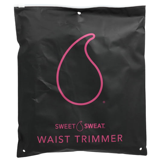 Sports Research, Sweet Sweat®, Waist Trimmer, Medium, Black & Pink, 1 Belt