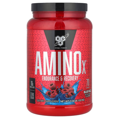 BSN, AminoX®, Endurance & Recovery, Blue Raz, 2.24 lb (1.02 kg)