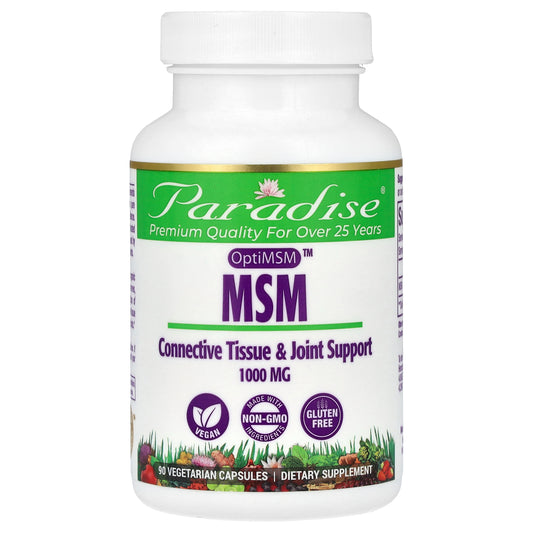 Paradise Herbs, MSM, 1,000 mg, 90 Vegetarian Capsules