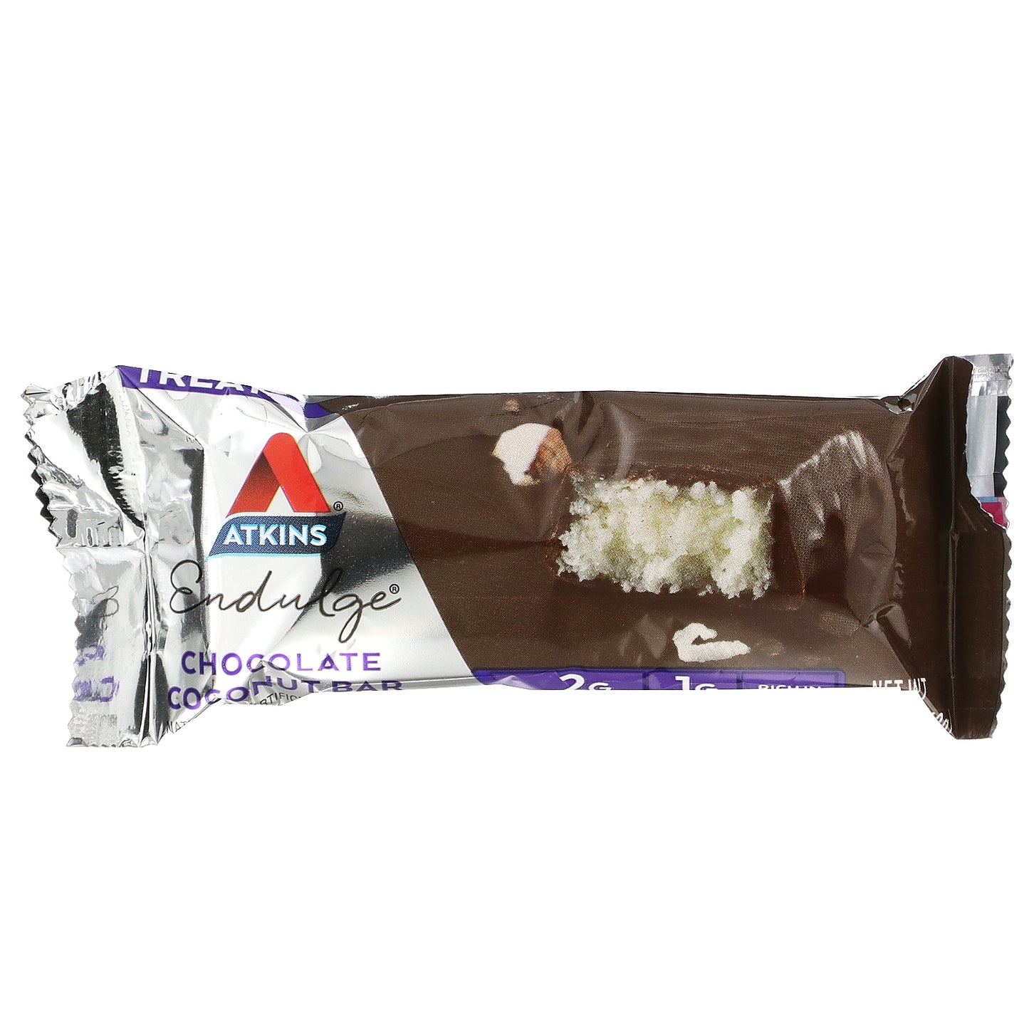 Atkins, Endulge, Chocolate Coconut Bar, 5 Bars, 1.41 oz (40 g) Each