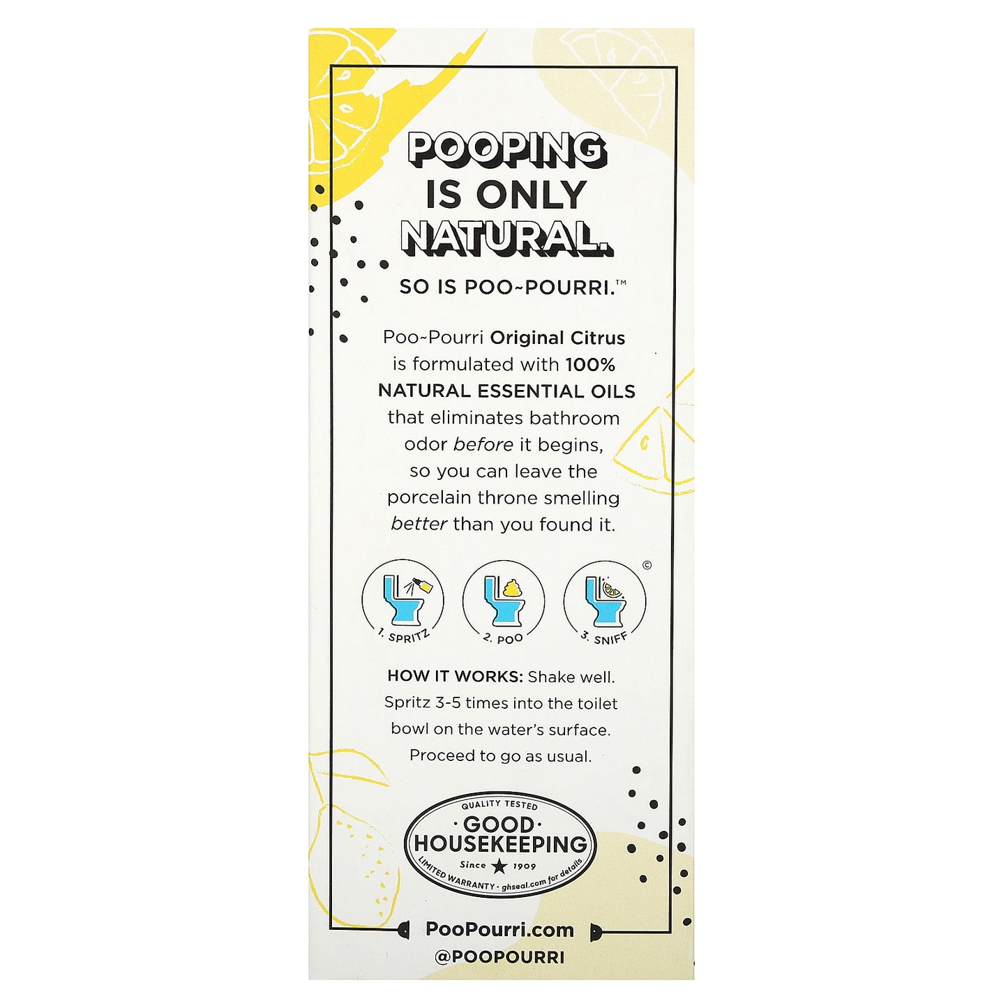 Poo-Pourri, Before-You-Go® Toilet Sprays, Original Citrus, 2 fl oz (59 ml)