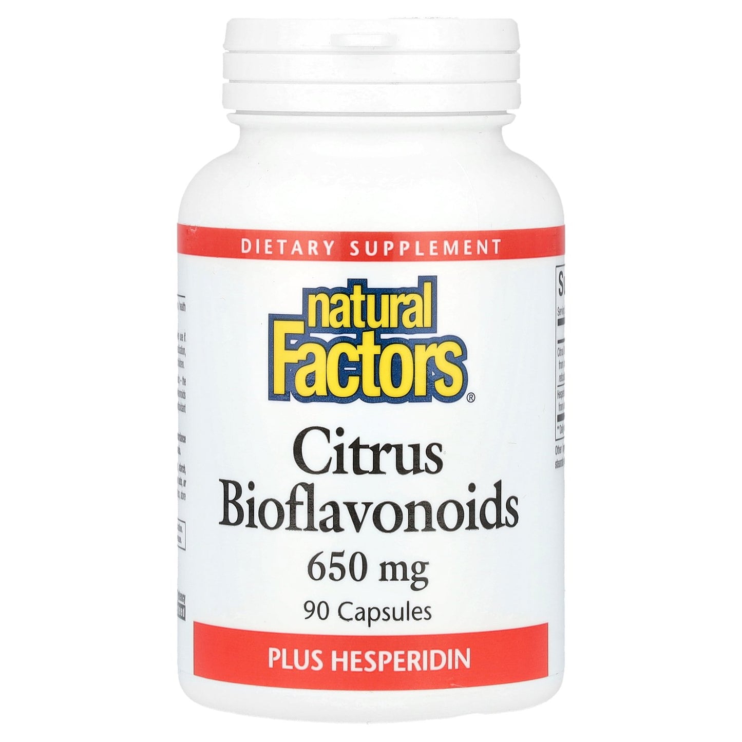 Natural Factors, Citrus Bioflavonoids Plus Hesperidin, 650 mg, 90 Capsules