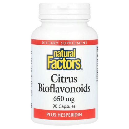 Natural Factors, Citrus Bioflavonoids Plus Hesperidin, 650 mg, 90 Capsules