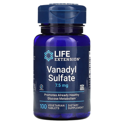 Life Extension, Vanadyl Sulfate, 7.5 mg, 100 Vegetarian Tablets