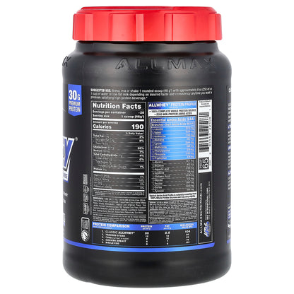ALLMAX, CLASSIC ALLWHEY®, 100% Whey Protein Source, Vanilla, 2 lbs (907 g)