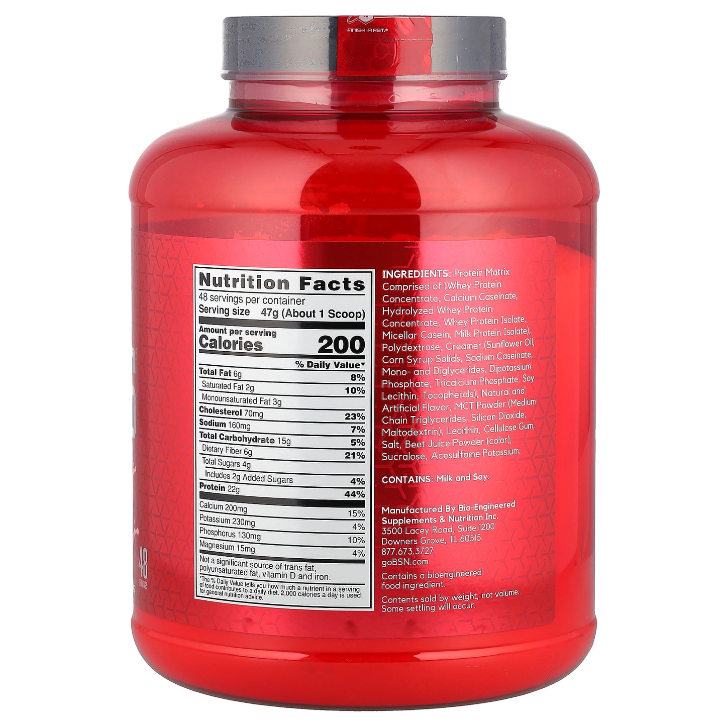 BSN, Syntha-6®, Ultra Premium Protein Matrix, Strawberry Milkshake, 5 lbs (2.27 kg)