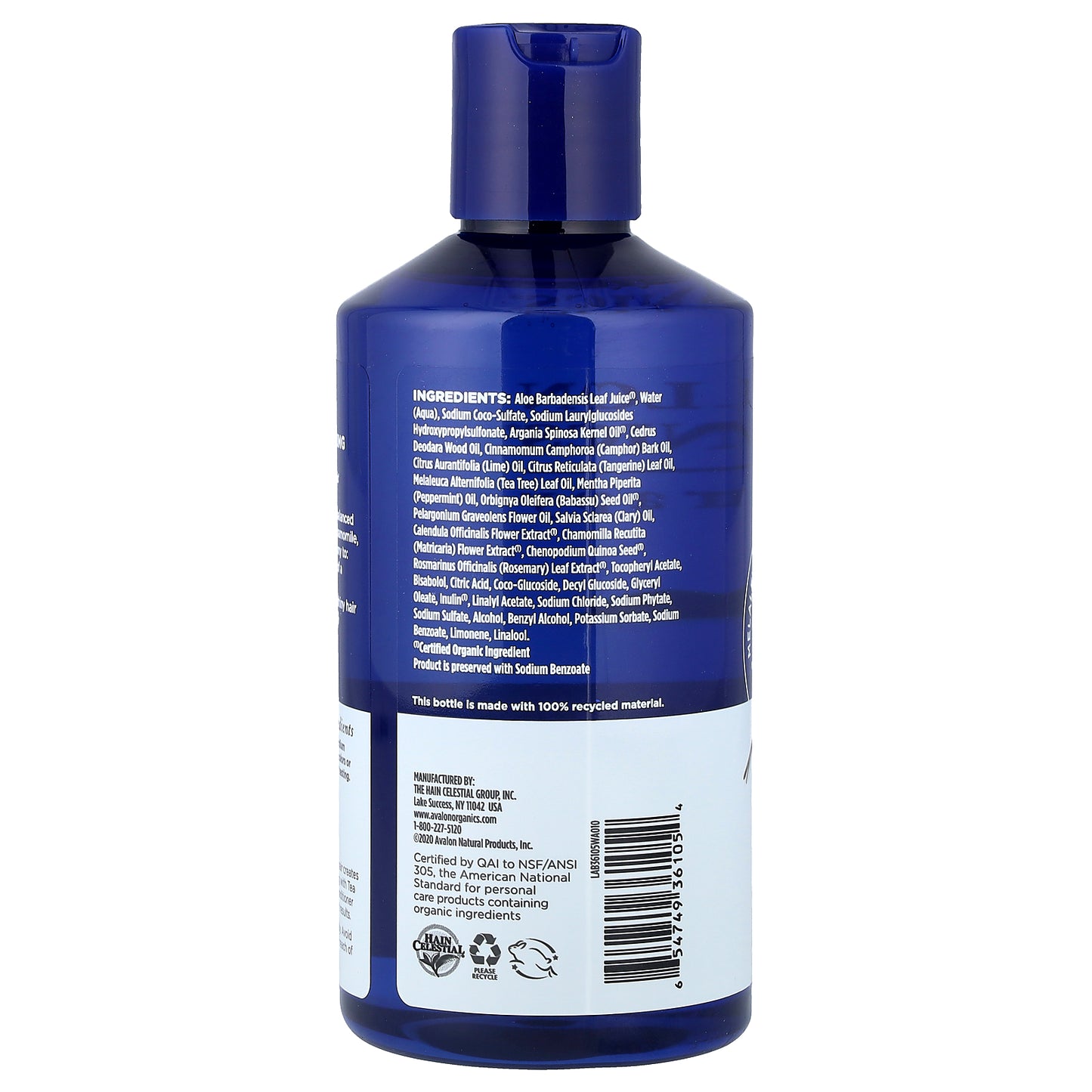 Avalon Organics, Therapy, Scalp Normalizing Shampoo, Tea Tree Mint, 14 fl oz (414 ml)