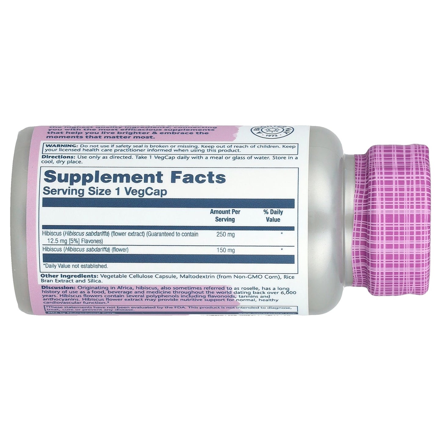 Solaray, Vital Extracts, Hibiscus, 60 VegCaps