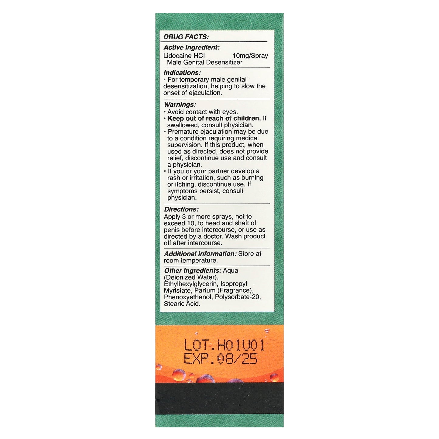 Nature's Craft, Lidocaine, Male Genital Desensitizer , 1 fl oz (29.6 ml)