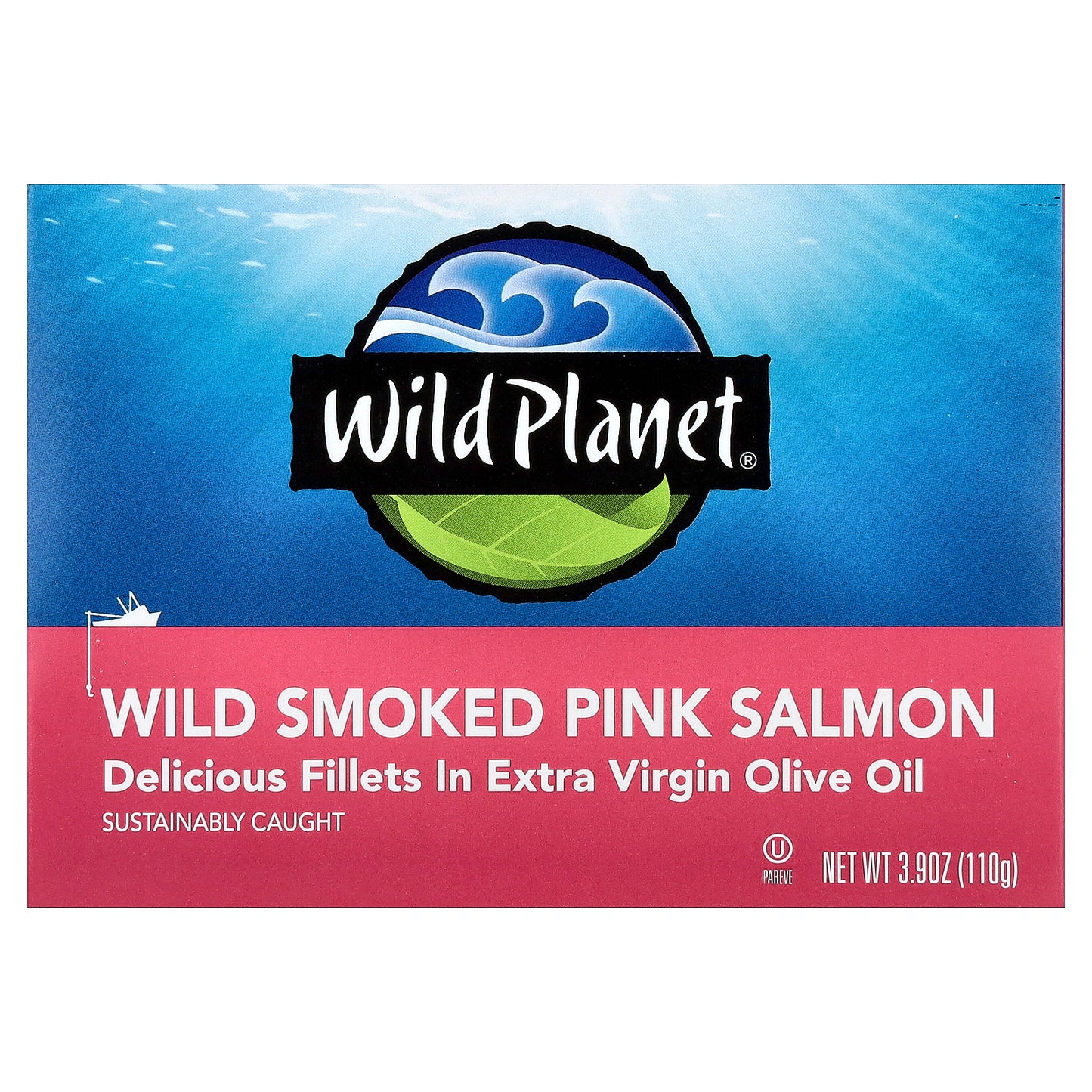 Wild Planet, Wild Smoked Pink Salmon, 3.9 oz (110 g)