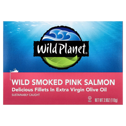Wild Planet, Wild Smoked Pink Salmon, 3.9 oz (110 g)