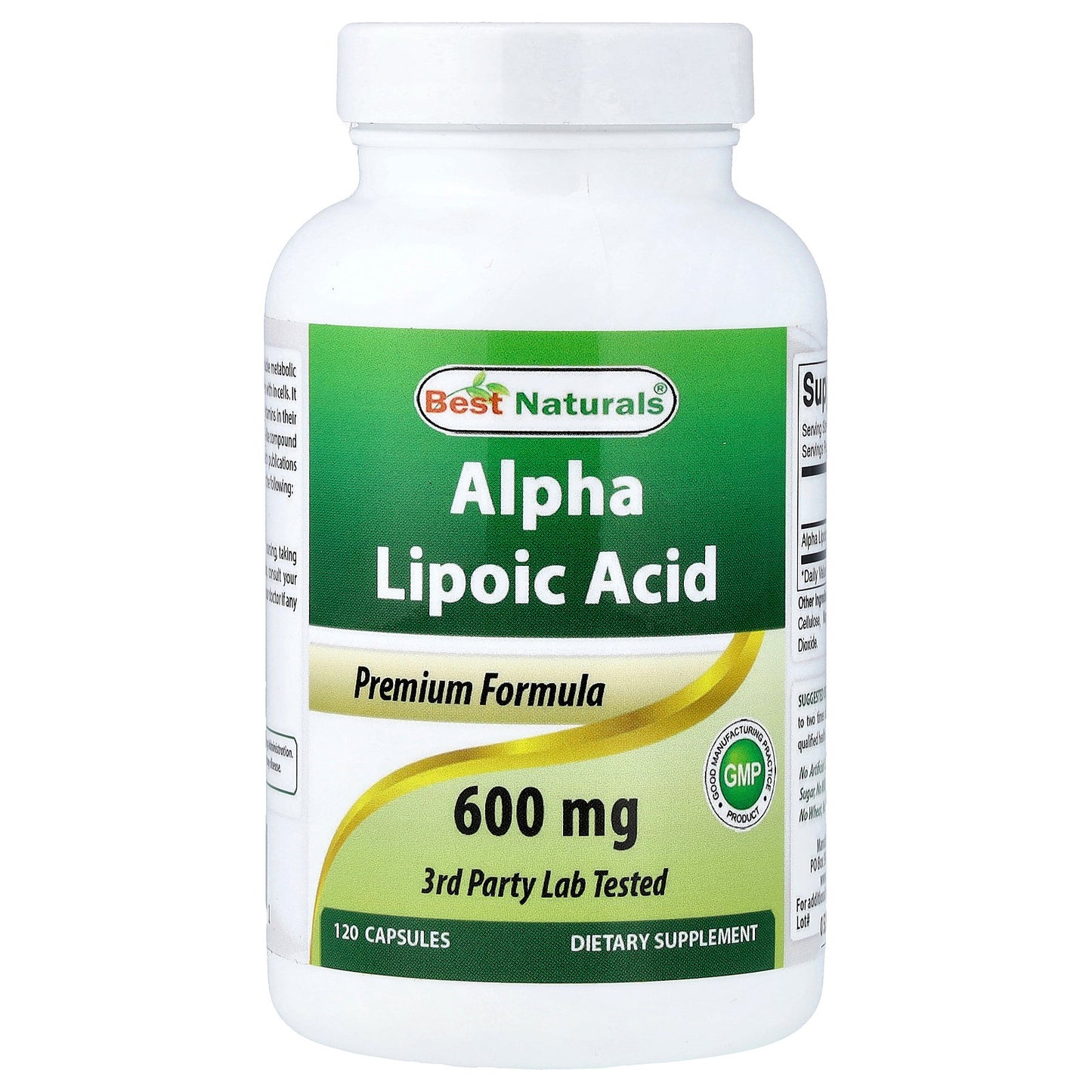 Best Naturals, Alpha Lipoic Acid, 600 mg, 120 Capsules