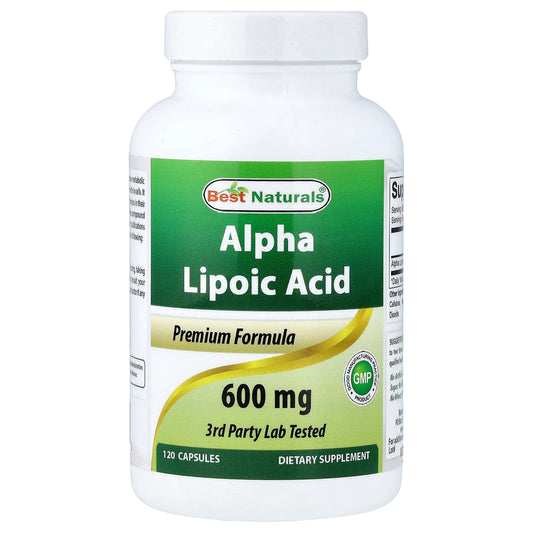 Best Naturals, Alpha Lipoic Acid, 600 mg, 120 Capsules