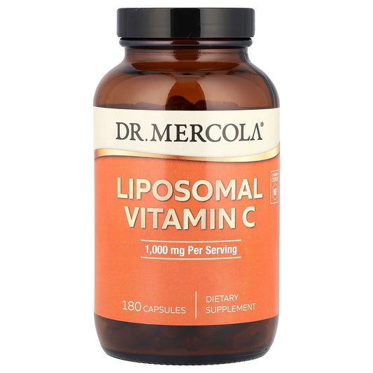 Dr. Mercola, Liposomal Vitamin C, 180 Capsules (500 mg Per Capsule)