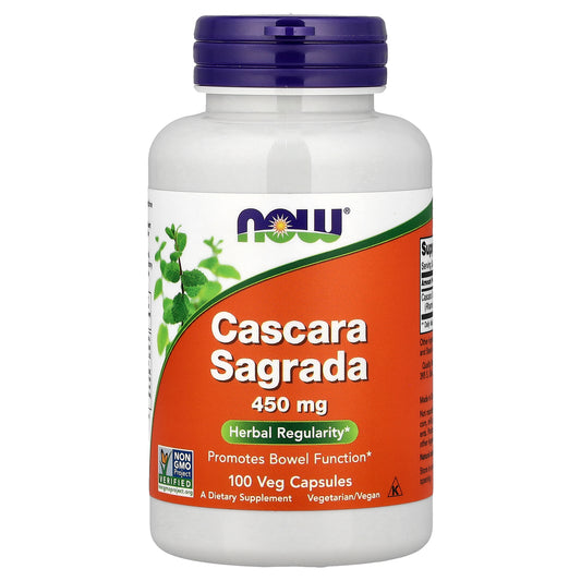 NOW Foods, Cascara Sagrada, 450 mg, 100 Veg Capsules