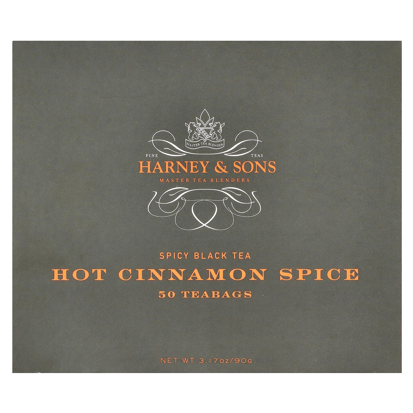 Harney & Sons, Spicy Black Tea, Hot Cinnamon Spice, 50 Tea Bags, 3.17 oz (90 g)